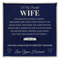 Load image into Gallery viewer, The "Two Hours to Get Ready" Ring — Funny Personalized Gift for Your Wife - Bard Jewelry
