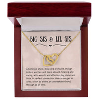 Load image into Gallery viewer, For Sister - Hearts in Unity - Interlocking Hearts Necklace - Bard Jewelry
