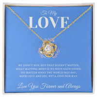 Load image into Gallery viewer, We Still Have Each Other - Love Knot Necklace - Bard Jewelry
