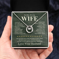 Load image into Gallery viewer, Gift For Wife - Deployment Necklace II - Bard Jewelry
