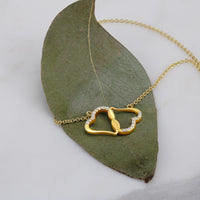 Load image into Gallery viewer, For Sister - Hearts in Unity - Everlasting Love Necklace (NB) - Bard Jewelry
