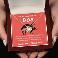 Load image into Gallery viewer, Gift For Your Trophy Doe - Only One Worth Mounting - Love Knot Necklace - Bard Jewelry
