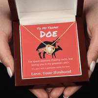 Load image into Gallery viewer, Gift For Your Trophy Doe - Easily The Best - Love Knot Necklace - Bard Jewelry
