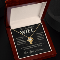 Load image into Gallery viewer, Gift for Wife "When I Gave My Heart To You" Infinity Knot Necklace - Bard Jewelry
