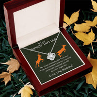 Load image into Gallery viewer, My Chase Ended The Day I Met You - Infintiy Knot Necklace - Bard Jewelry
