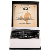 Load image into Gallery viewer, For My Dad - My First Protector - Cross Bracelet - Bard Jewelry

