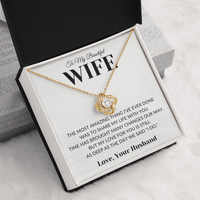 Load image into Gallery viewer, Gift For Wife - Share my Life With You - Infinity Knot Necklace - Bard Jewelry
