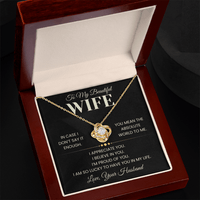 Load image into Gallery viewer, Gift For Wife " World To Me" Infinity Knot Necklace - Bard Jewelry
