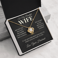 Load image into Gallery viewer, Gift for Wife "When I Gave My Heart To You" Infinity Knot Necklace - Bard Jewelry
