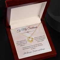 Load image into Gallery viewer, To My Soulmate - The One Who Holds my Heart - Love Knot Necklace - Bard Jewelry
