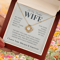 Load image into Gallery viewer, Gift For Wife - Heart Feels So Blessed - Infinity Knot Necklace - Bard Jewelry
