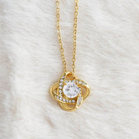 Load image into Gallery viewer, Gift For Wife - Love The Parts Of Me I Don't - Infinity Knot Necklace - Bard Jewelry
