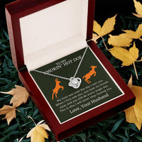 Load image into Gallery viewer, To My Smokin' Hot Doe - Never Stop Chasing You - Infinity Knot Necklace - Bard Jewelry
