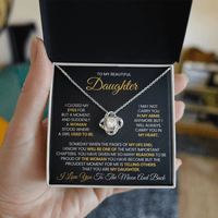 Load image into Gallery viewer, Gift For Daughter - Closed my Eyes for Just a Second - Infinity Knot Necklace - Bard Jewelry
