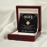 Load image into Gallery viewer, Gift For Wife - Always Beside you: Best thing that ever happened to me - Infinity Knot Necklace - Bard Jewelry
