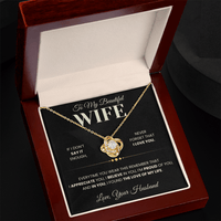 Load image into Gallery viewer, Gift For Wife " Never Forget That I Love You" Infinity Knot Necklace - Bard Jewelry

