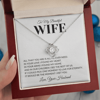 Load image into Gallery viewer, Gift For Wife - All I'll Ever Need - Infinity Knot Necklace - Bard Jewelry
