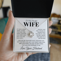 Load image into Gallery viewer, Gift For Wife - If I Had a Magic Genie - Infinity Knot Necklace - Bard Jewelry
