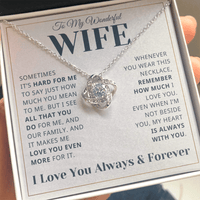 Load image into Gallery viewer, Gift For Wife - My Heart is Always With you - Infinity Knot Necklace - Bard Jewelry
