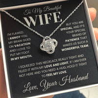 Load image into Gallery viewer, Gift For Wife - Wonderful Team - Infinity Knot Necklace - Bard Jewelry
