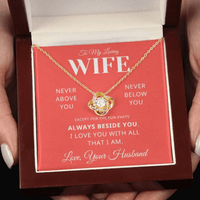 Load image into Gallery viewer, Gift For Wife - Love you with all that I am - Love Knot Necklace - Bard Jewelry
