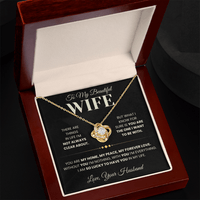 Load image into Gallery viewer, Gift For Wife "My Home, My Peace, My Forever Love" Infinity Knot Necklace - Bard Jewelry
