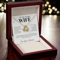 Load image into Gallery viewer, Gift For Wife - Falling for you was Inevitable - Love Knot Necklace - Bard Jewelry

