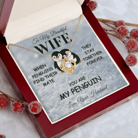 Load image into Gallery viewer, Gift For Wife " You Are My Penguin" Infinity Knot Necklace - Bard Jewelry
