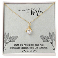 Load image into Gallery viewer, For My Wife - Never Be a Prisoner - Alluring Beauty Necklace (Yellow &amp; White Gold Variants) - Bard Jewelry
