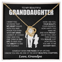 Load image into Gallery viewer, Gift for Granddaughter - Most Beautiful Chapters - Infinity Knot Necklace - Bard Jewelry
