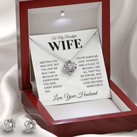 Load image into Gallery viewer, Gift For Wife - Love you Even More For It - Infinity Knot and Earing Bundle
