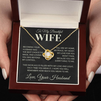 Load image into Gallery viewer, Gift For Wife -Love and Light -Infinity Knot Necklace
