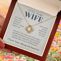 Load image into Gallery viewer, Gift For Wife - Heart Feels So Blessed - Infinity Knot Necklace
