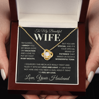 Load image into Gallery viewer, Gift For Wife - Wonderful Team - Infinity Knot Necklace
